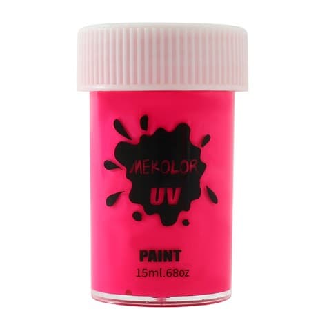 Vopsea pentru Fata si Corp, Flippy, cu Pigment Fosforescent UV, 15 ml, Roz