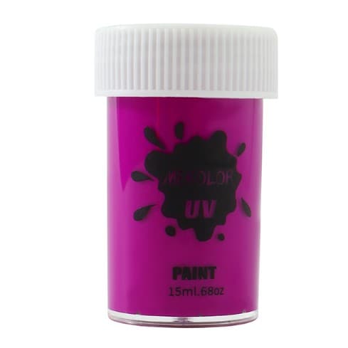 Vopsea pentru Fata si Corp, Flippy, cu Pigment Fosforescent UV, 15 ml, Mov