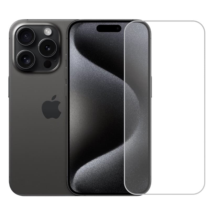 Folie de Protectie pentru Apple iPhone 15 Pro, Flippy, Sticla Securizata 3D, High Definition pentru Ecran complet, Anti Zgirieturi, Anti bule, Transparenta