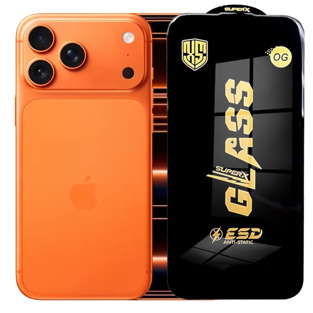 Folie de Sticla pentru Apple iPhone 17 Pro Max, Flippy, Sticla Securizata ESD Antistatica, Super-X OG, cu Margini Negre