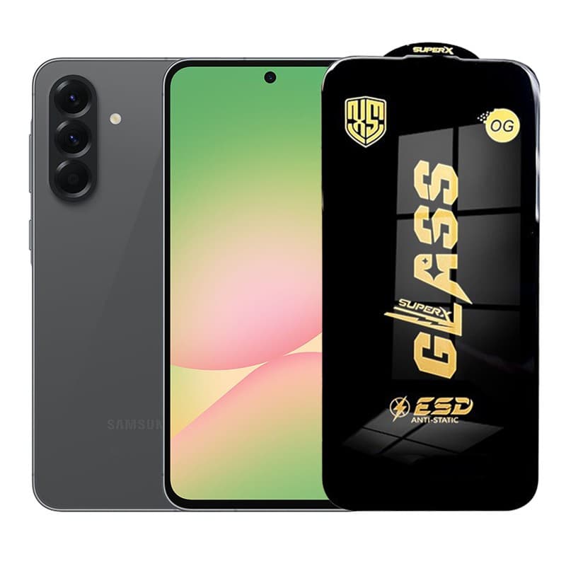 Folie de Protectie pentru Samsung Galaxy A56, Flippy, Sticla Securizata ESD, Margini Negre, Rezistenta la Zgirieturi, Antistatica, 0.35 mm