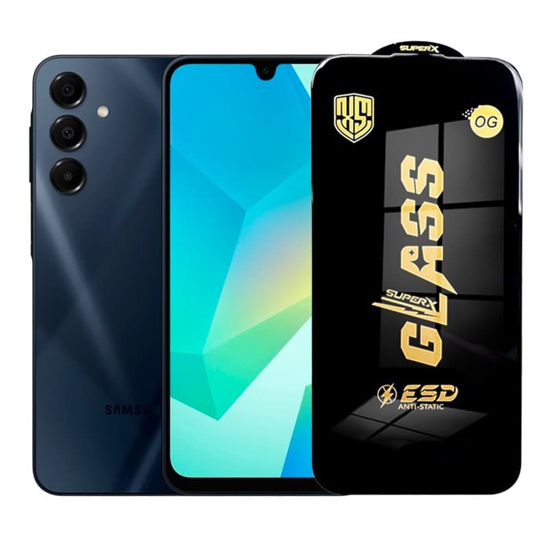 Folie de Protectie pentru Samsung Galaxy A16, Flippy, Sticla Securizata ESD, Margini Negre, Rezistenta la Zgirieturi, Antistatica, 0.35 mm, Transparenta