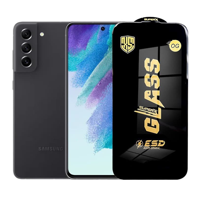 Folie de Protectie pentru Samsung Galaxy S21 FE, Flippy, Sticla Securizata ESD, Margini Negre, Rezistenta la Zgirieturi