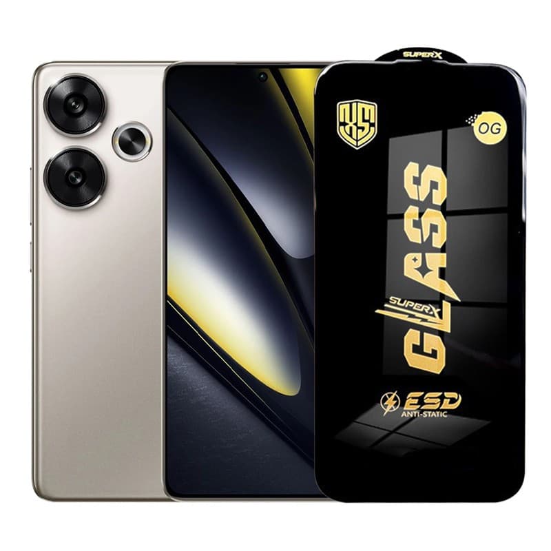 Folie de Protectie pentru Xiaomi Poco F6, Flippy, Sticla Securizata ESD, Margini Negre, Rezistenta la Zgirieturi