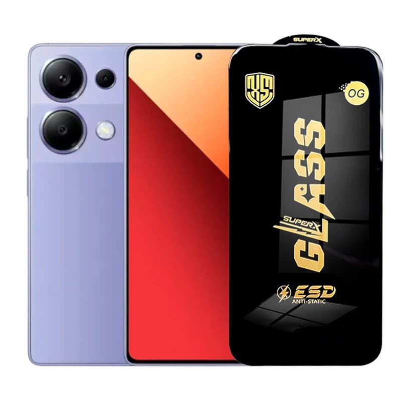 Folie de Protectie pentru Xiaomi Redmi Note 13 Pro, Flippy, Sticla Securizata ESD, Margini Negre, Rezistenta la Zgirieturi