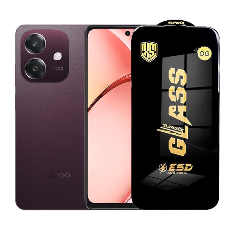 Folie de Protectie pentru Oppo A3, Flippy, Sticla Securizata ESD, Margini Negre, Rezistenta la Zgirieturi, Antistatica, 0.35 mm, Transparenta