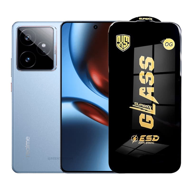 Folie de Protectie pentru Realme GT7, Flippy, Sticla Securizata ESD, Margini Negre, Rezistenta la Zgirieturi, Antistatica