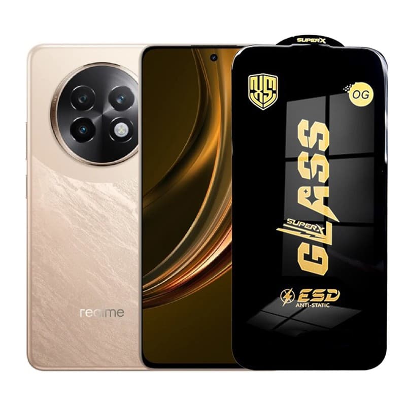 Folie de Protectie pentru Realme13+, Flippy, Sticla Securizata ESD, Margini Negre, Rezistenta la Zgirieturi, Antistatica