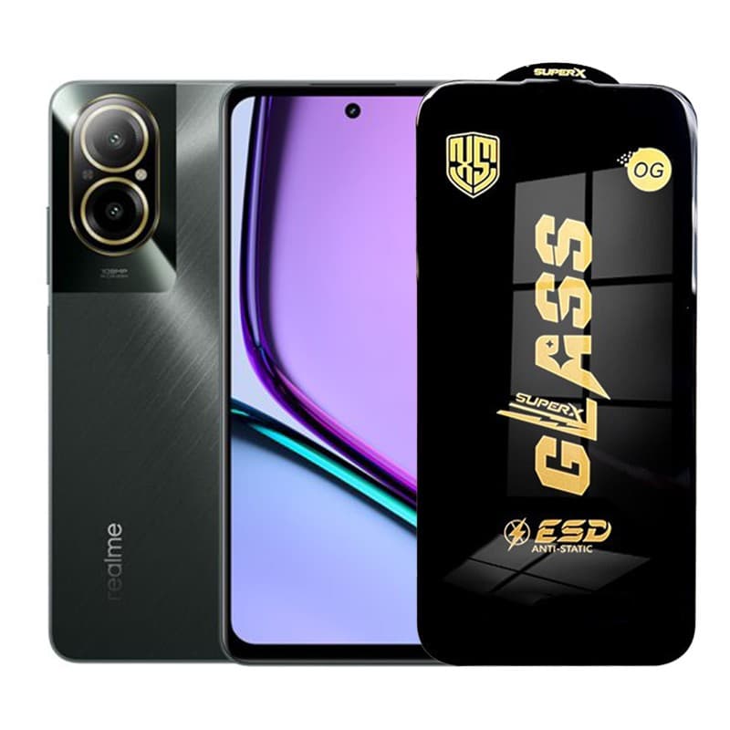 Folie de Protectie pentru Realme C67, Flippy, Sticla Securizata ESD, Margini Negre, Rezistenta la Zgirieturi, Antistatica