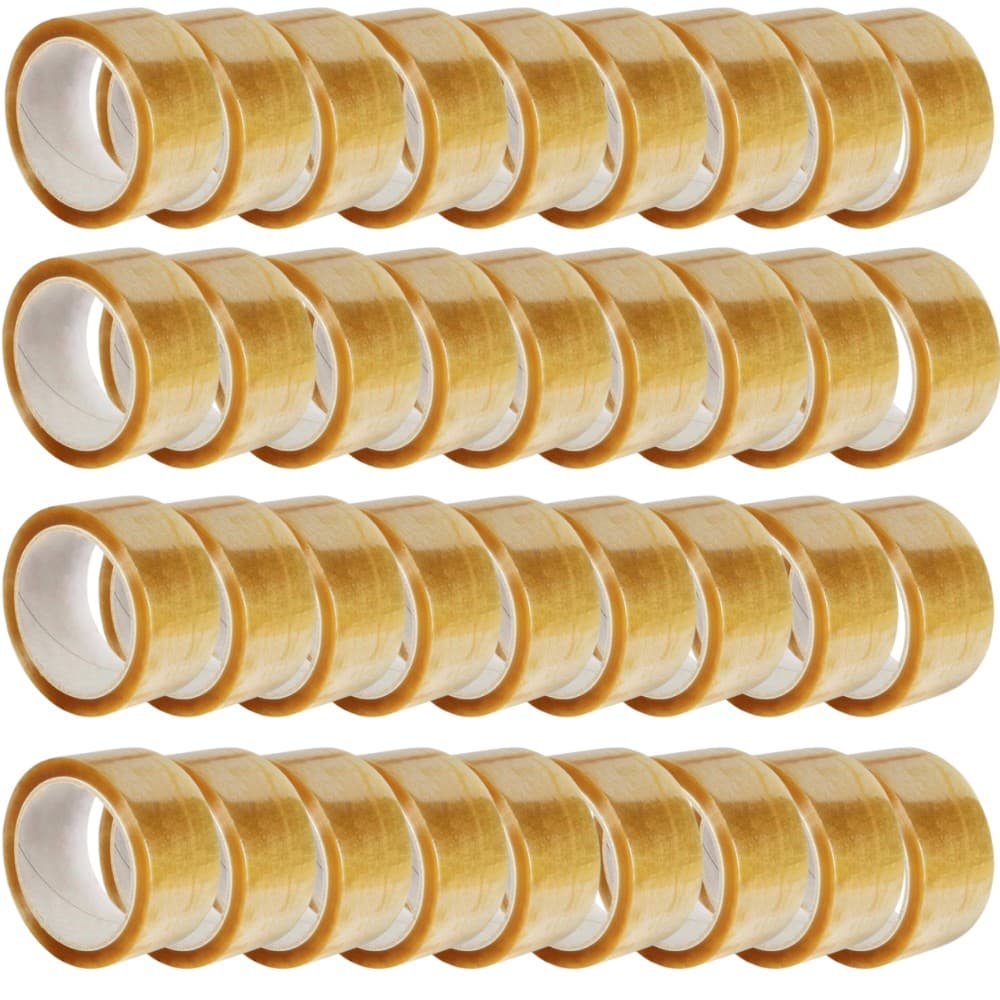 Set 36 Role Banda Adeziva Solventa, 48mmx60m, Ambalare, Sigilare, Rezistenta, Transparenta