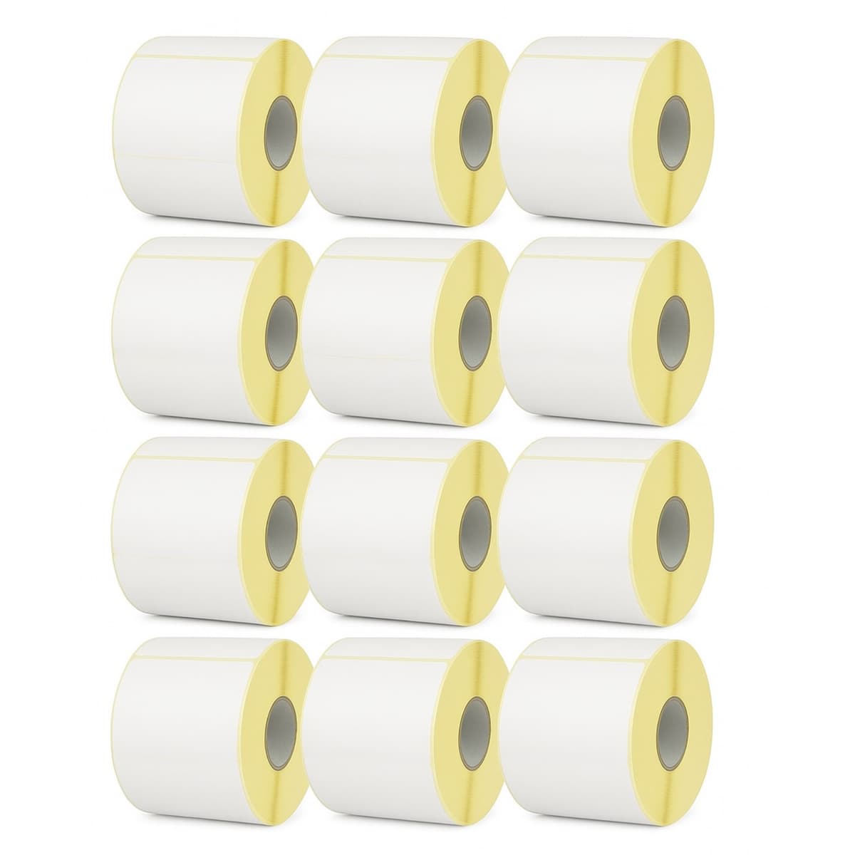 Set 12 Role Etichete Autoadezive Termice 100x150mm, 1000 Etichete/Rola, Etichetare Rapida si Precisa