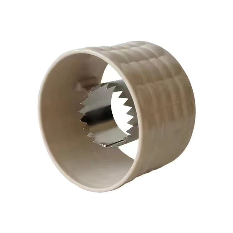Ustensila pentru Curatare Porumb, Flippy, Diametru 3.6 cm, din Plastic si Otel Inoxidabil, Alb