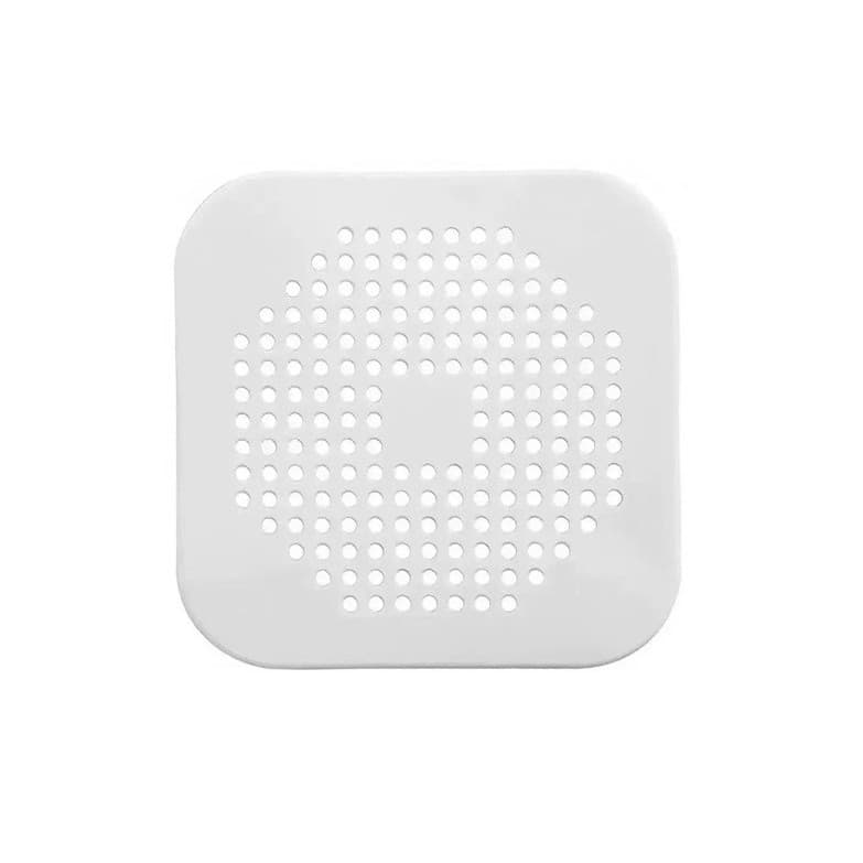 Filtru Chiuveta, Flippy, Anti-infundare, cu Ventuze, 14.5 x 14.5 cm, Flexibil, Alb