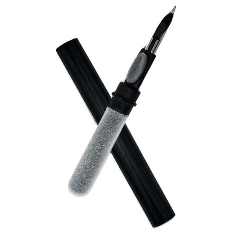 Kit de Curatare Casti 3in1, Flippy, Multifunctional, din ABS, 10.6 x 1.3 x 1.3 cm, Negru