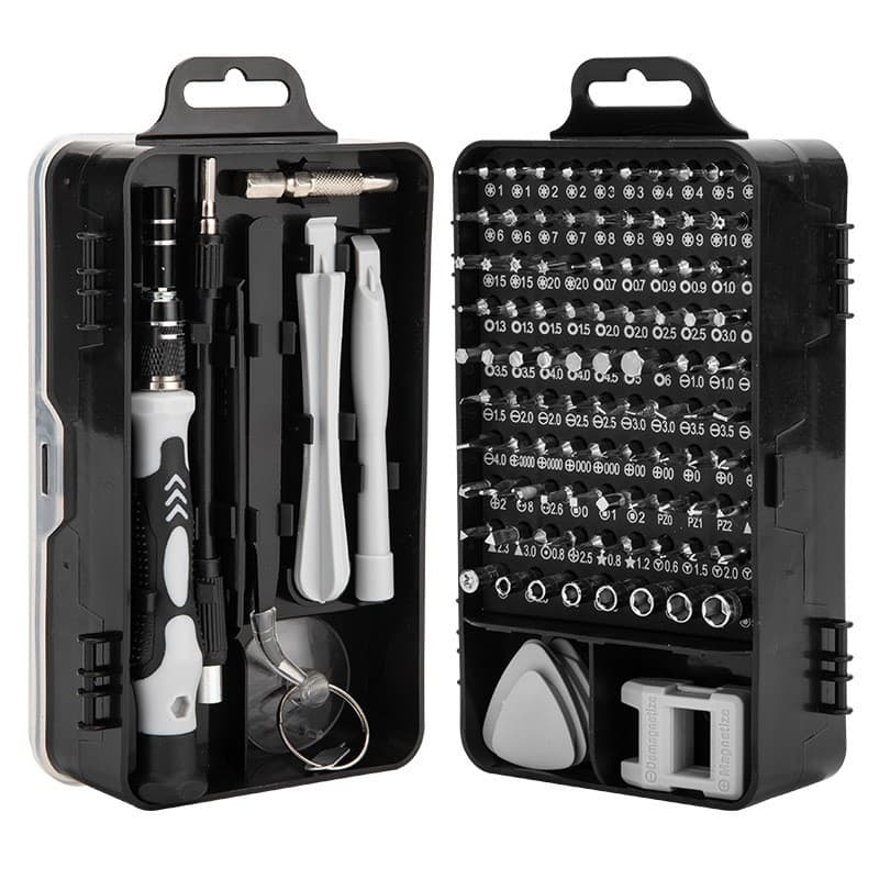 Surubelnite pentru Reparea Telefoanelor, Flippy, Set 115-in-1 Cromate, Demontarea Repararea Ceasurilor, Electronicelor Mici