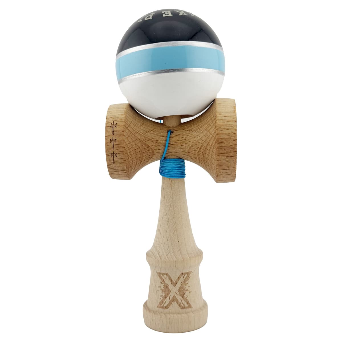 Kendama X ROYAL SPIKE Originala, Profesionala, Flippy, Big Cups V2, Super Sticky cu Cupe Mari, Rulment Metalic, din lemn 18