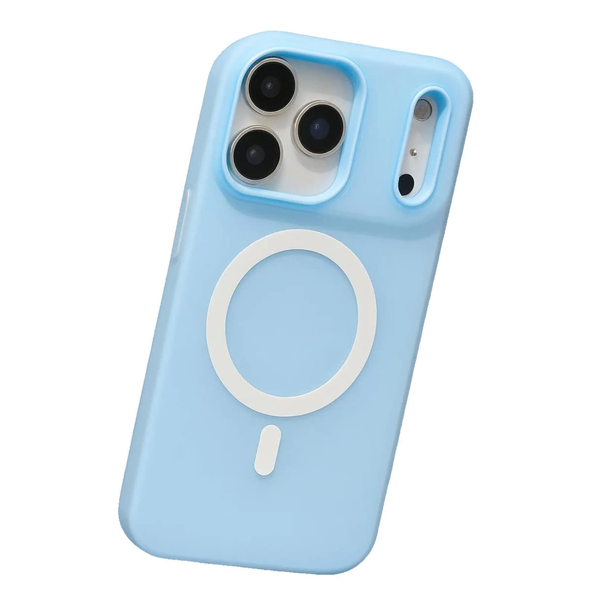 Husa Telefon Jelly Magnetic 2in1, Flippy, Compatibila cu Apple iPhone 17 Pro, din PC+TPU, Magsafe, Finisaj Mat, Albastru