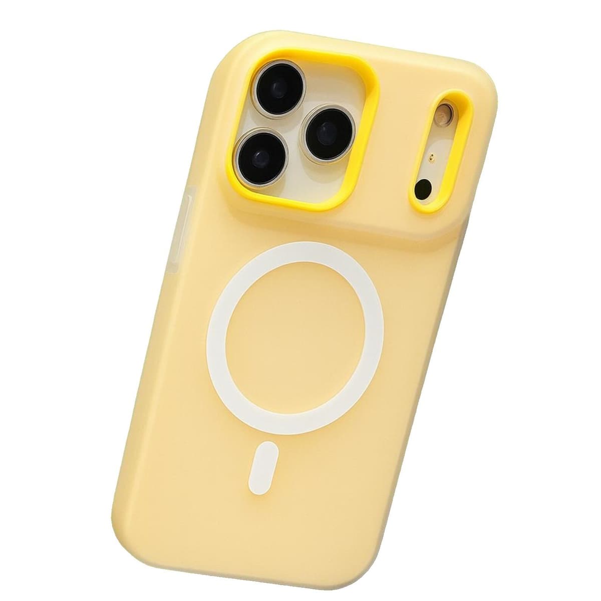 Husa Telefon Jelly Magnetic 2in1, Flippy, Compatibila cu Apple iPhone 17 Pro Max, din PC+TPU, Magsafe, Finisaj Mat, Portocaliu