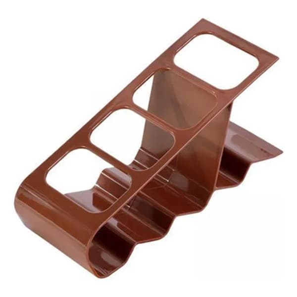 Suport de Birou, Flippy, din Plastic, pentru Telecomenzi, Telefoane, 18 x 7 x 9 cm, Maro