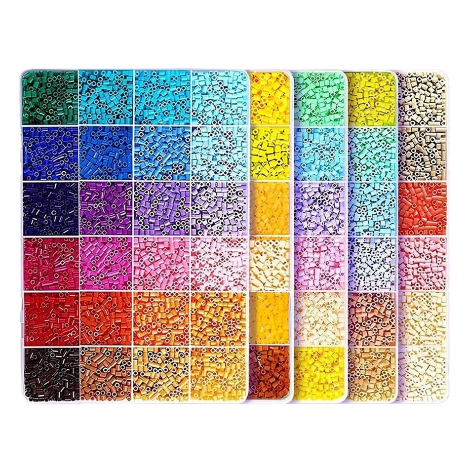 Kit de Margele Perle, Flippy, Set DIY 3D din 120 de Culori, 10000 de piese, Instrumente pentru Margele Incluse, 2.6 mm in