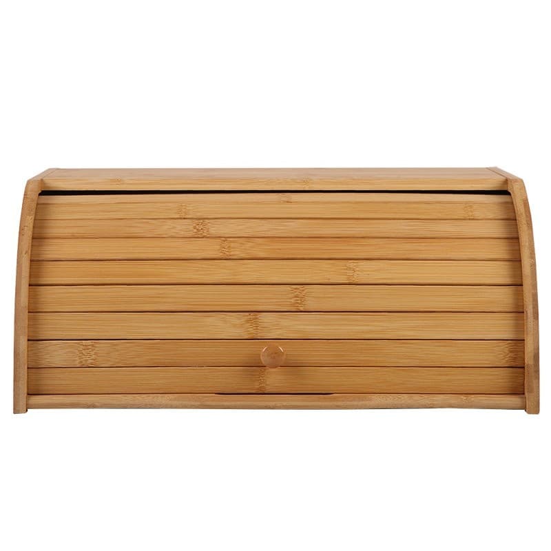 Cutie de Paine, Flippy, din Lemn de Bambus, Multifunctionala, 40 x 27 x 17.3 cm, Natur