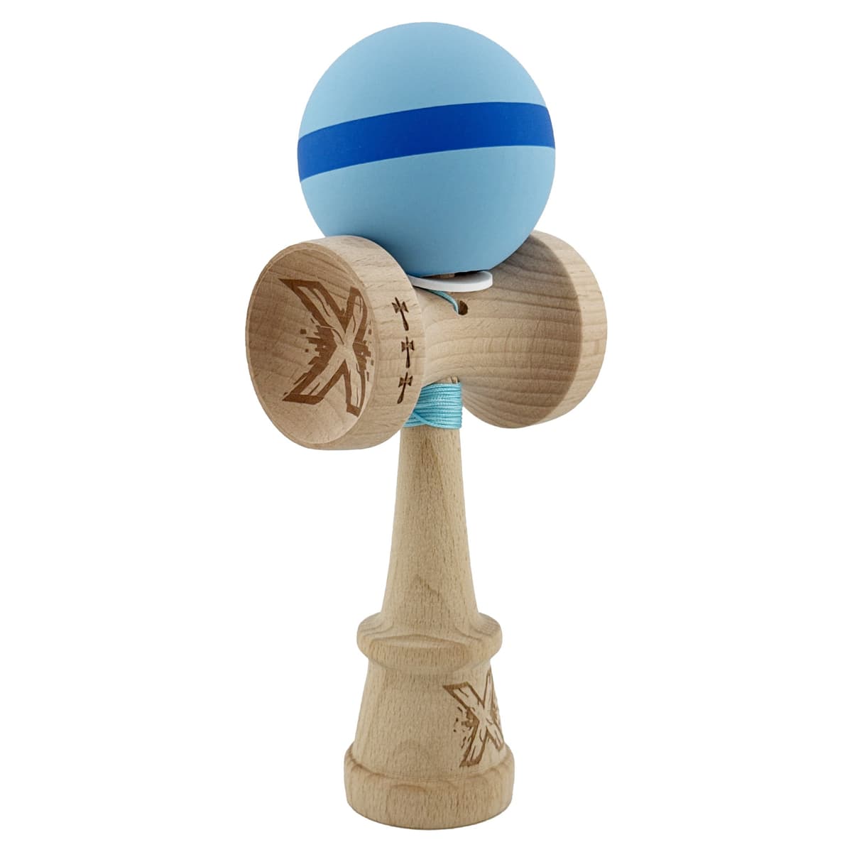 Kendama X Originala, Profesionala, Flippy, Cupe Mari KING SIZE V3, Rubber Grip, Gaura in Baza, Rulment Metalic, din lemn 18