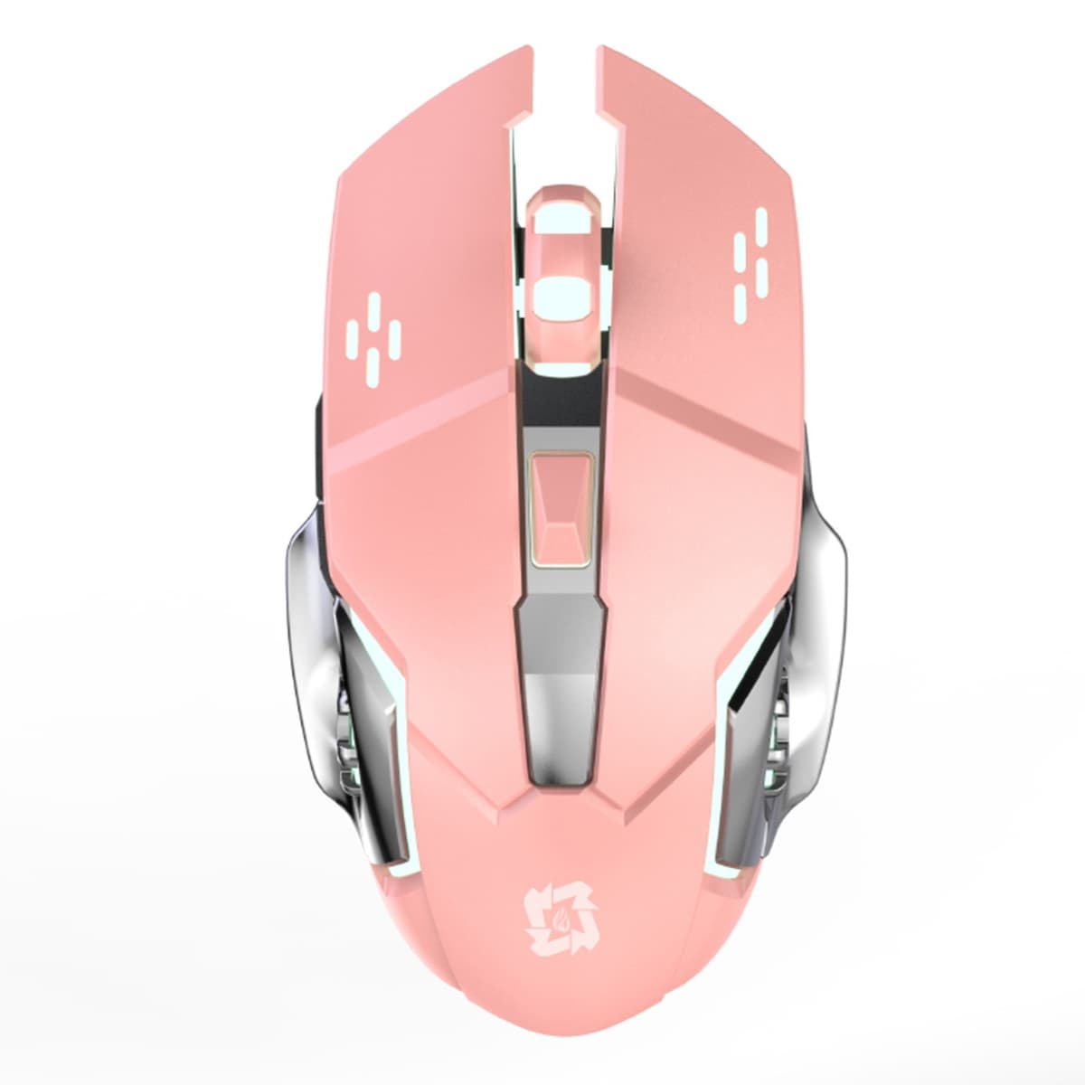 Mouse Wireless, Flippy, 6 Butoane, DPI Ajustabil 1200-3600, Iluminare RGB Tip Breathing, Reincarcabil, 138x80x38 mm