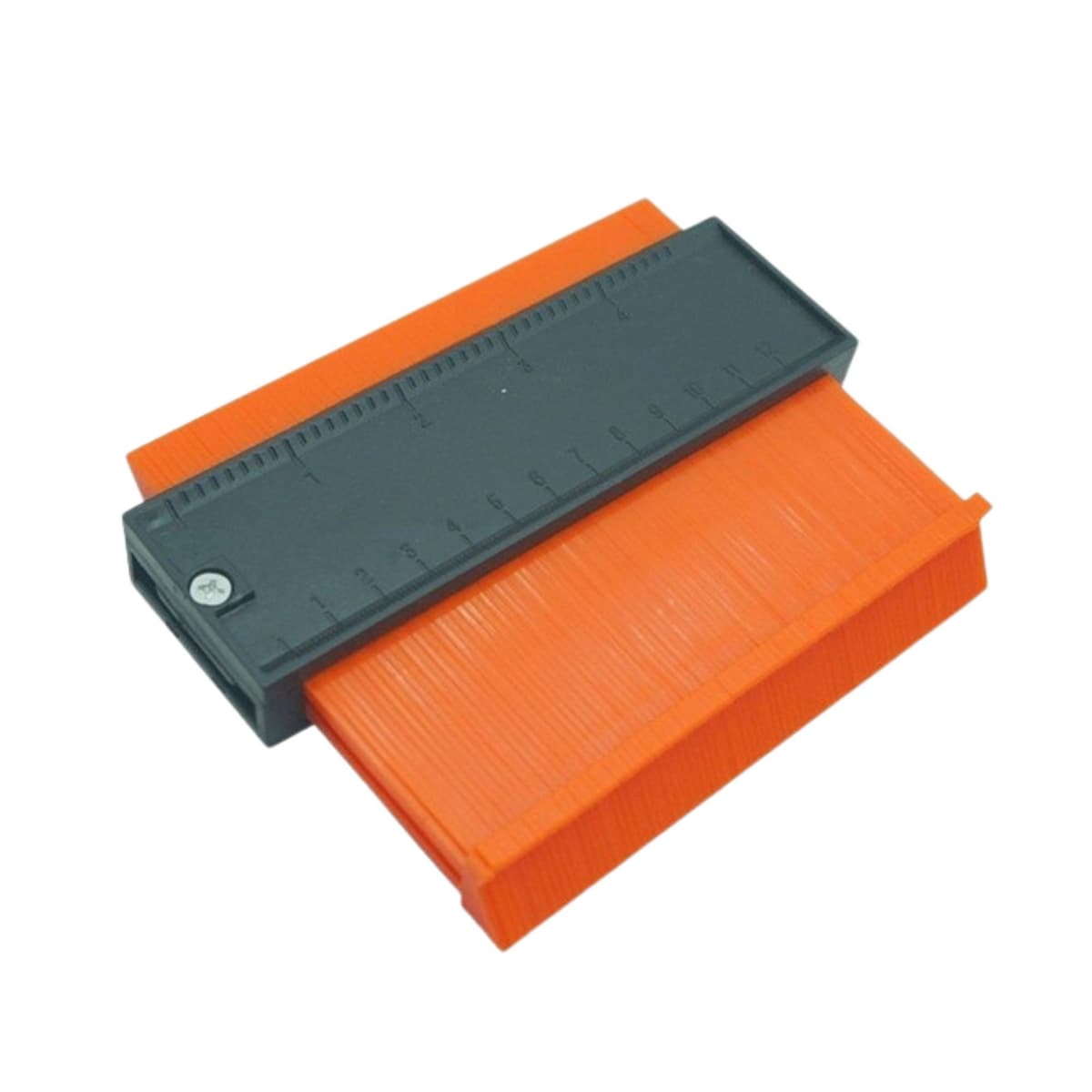 Sablon Masurare Contur, Flippy, Cu Rigla Integrata, pentru Copiere Unghiuri si Forme Neregulate, Plastic Rezistent, 14.6 x