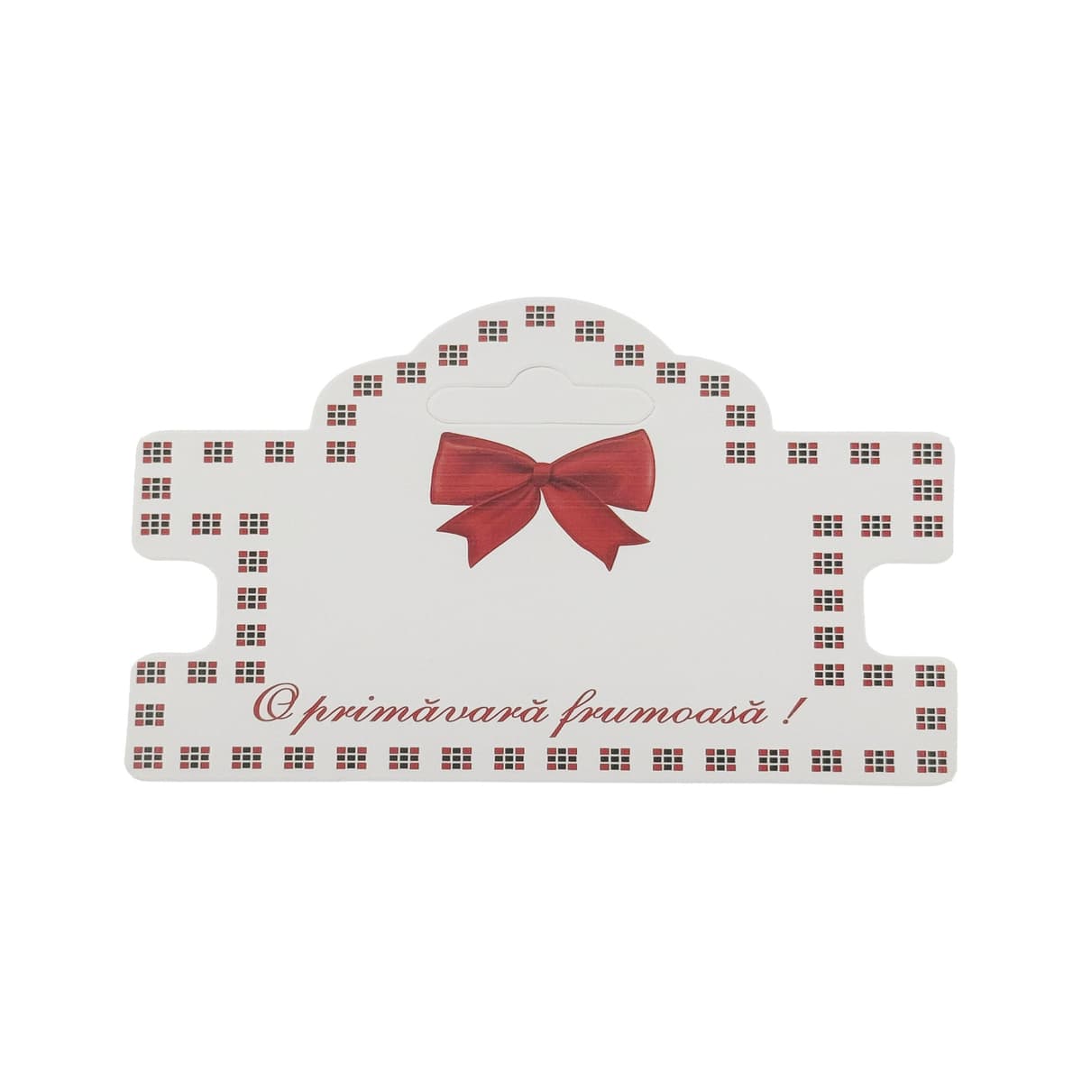 Ambalaje de Carton pentru Martisoare, Flippy, Set 100 Bucati, Cutii pentru Bratari Martisor, Model Funda si Patratele, 10 x 5 cm, Alb