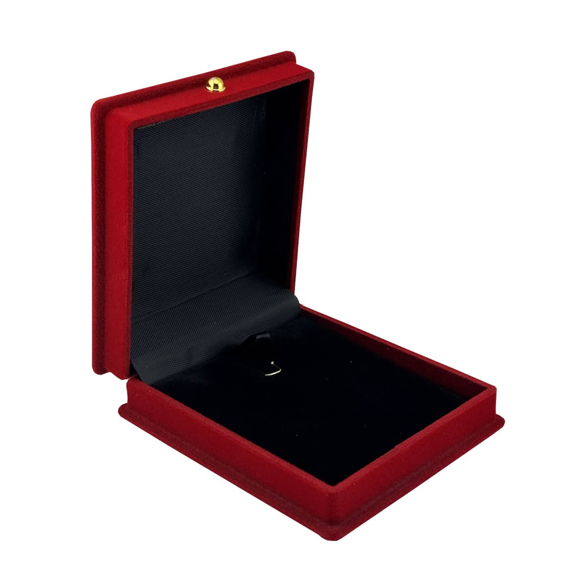 Set 12 Cutii de Bijuterii, Flippy, Forma Dreptunghiulara cu Riflaj , Exterior Catifea Rosie, pentru Ocazii Speciale, Usor de Transportat, 75x85x45 mm, Design Elegant