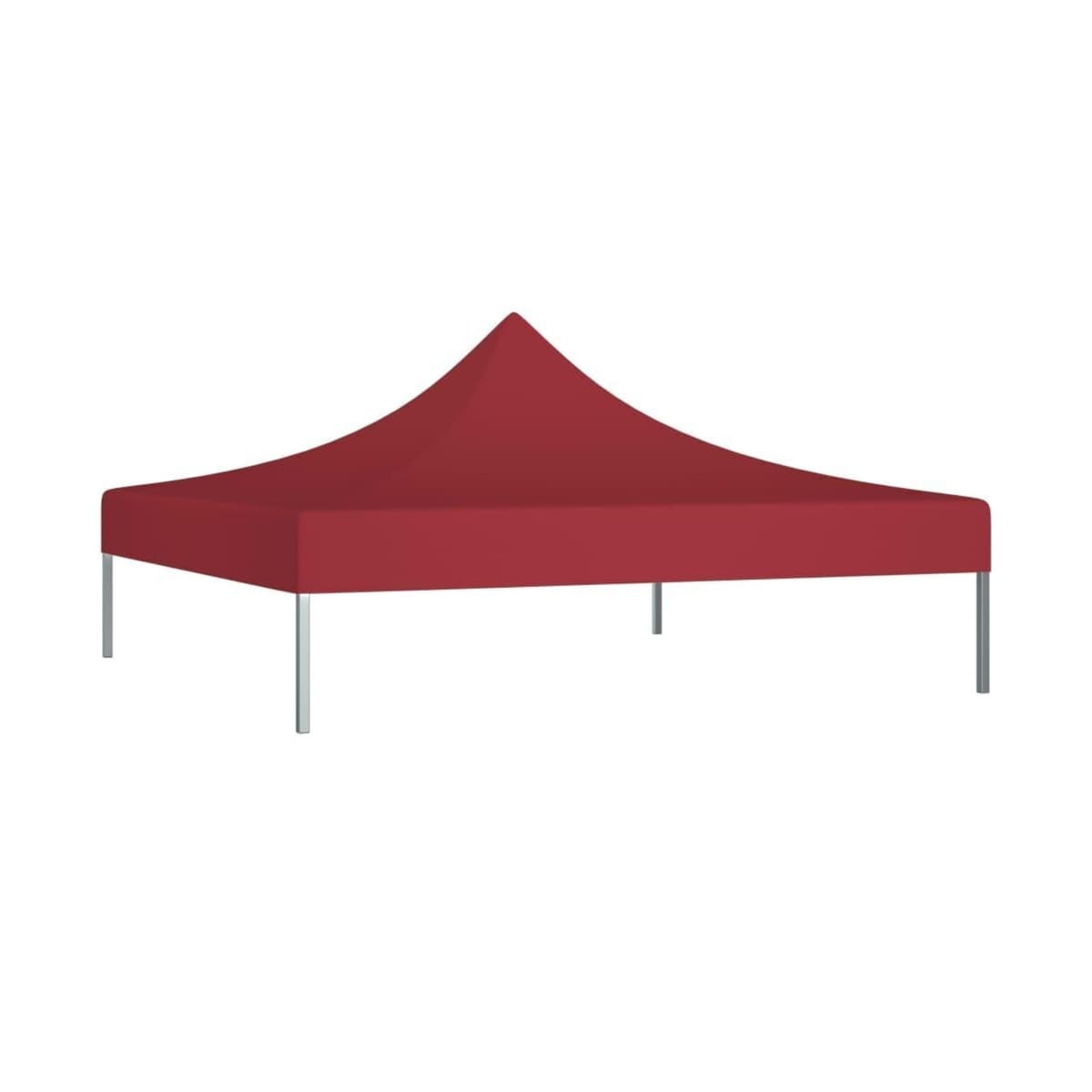 Copertina pentru Pavilion, Flippy, Acoperis Cort, Pliabil, Copertina Rezistenta 420D, 185 g/m2, Protectie Ideala la Soare si Ploaie, 3 x 3 m, Rosu