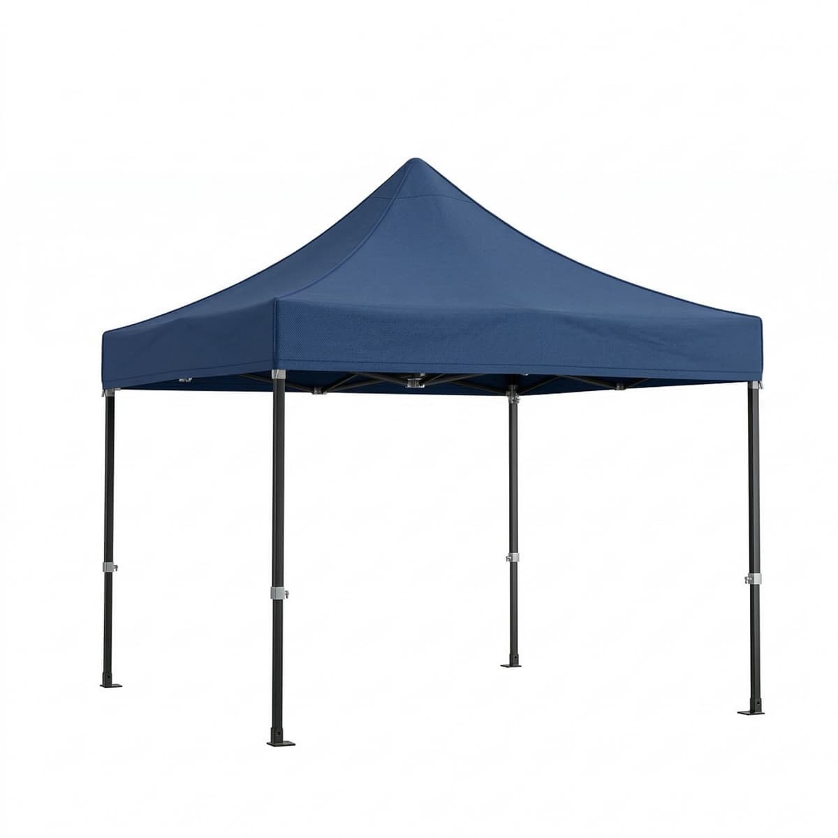 Cort Pavilion 3x3m, Flippy, Cadru Metal Pliabil Ranforsat, Acoperis 420D 280gram/mg PVC Polyester Oxford pentru Curte, Gradina, Evenimente, Albastru